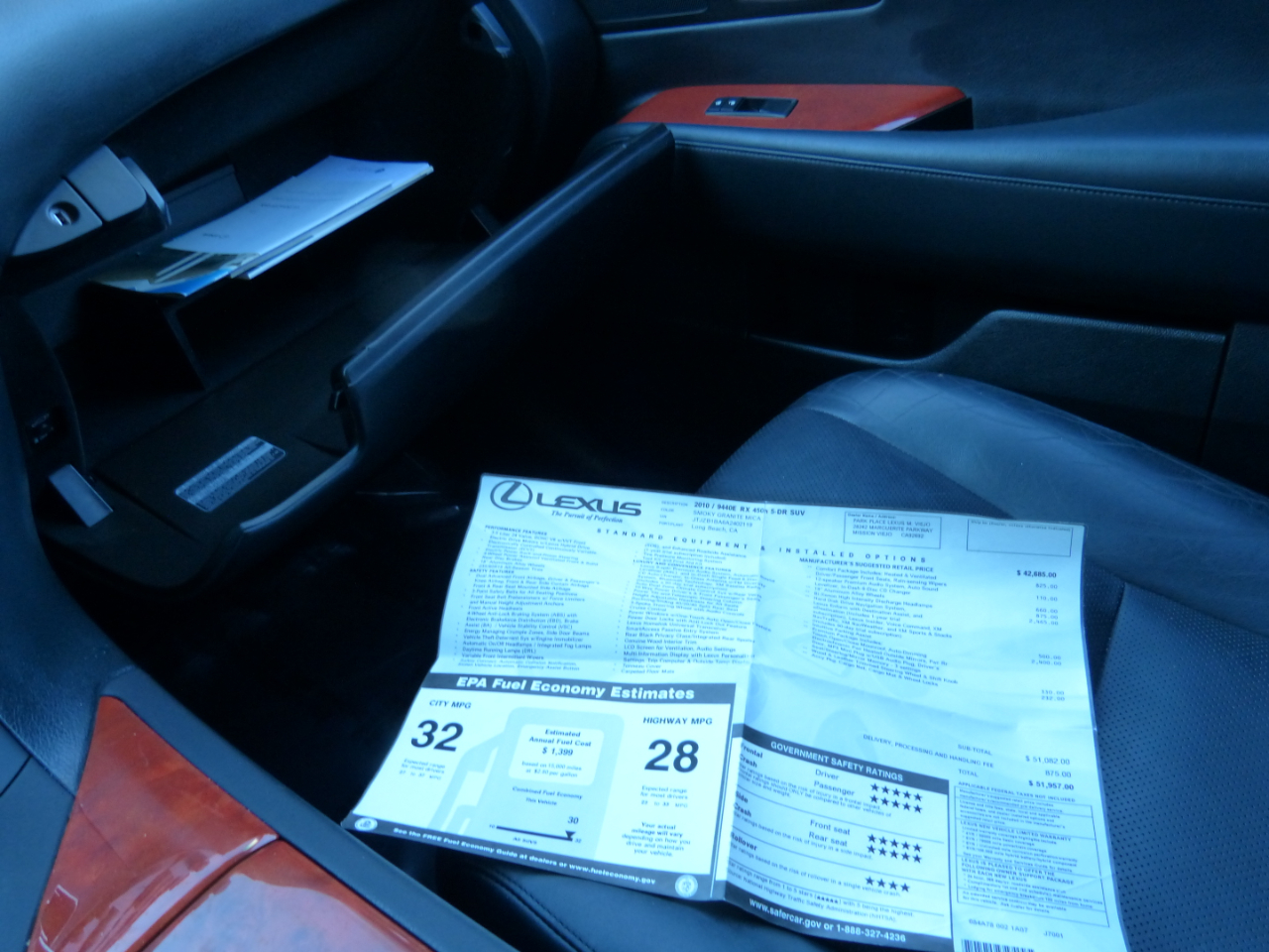 Lexus RX 450h FWD 2010 Lexus RX 450h FWD 2010