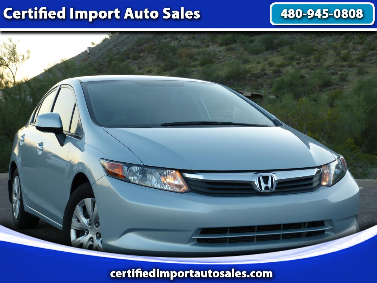 2012 Honda Civic LX Sedan 5-Speed AT