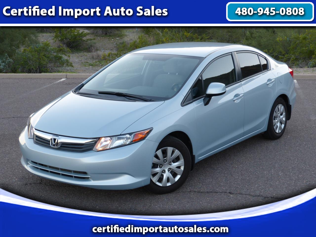 2012 Honda Civic LX Sedan 5-Speed AT