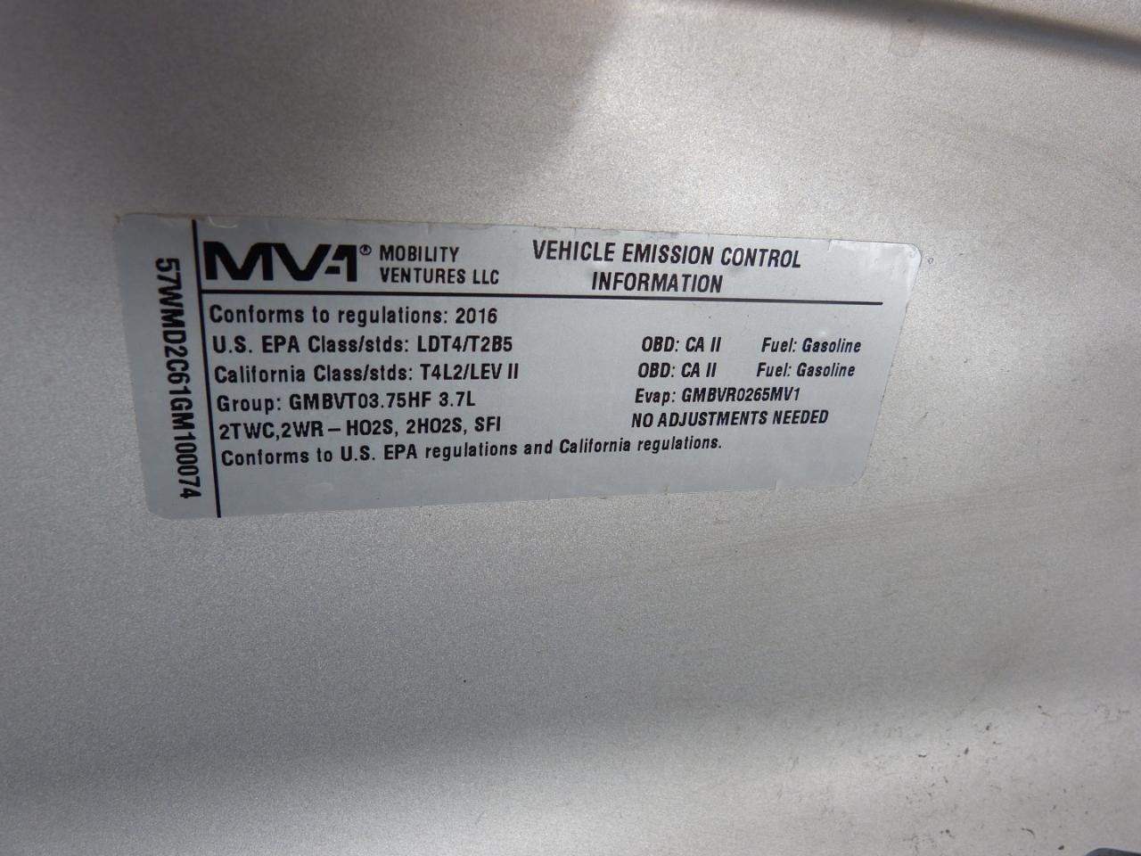 Mobility Ventures MV-1  2016