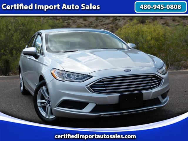 Silver 2018 Ford Fusion Hybrid SE FWD Sedan Front-Wheel Drive Automatic