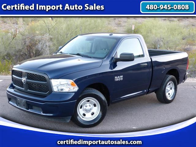 Blue 2017 RAM 1500 Tradesman Crew Cab 4WD Pickup Truck Four-Wheel Drive Automatic