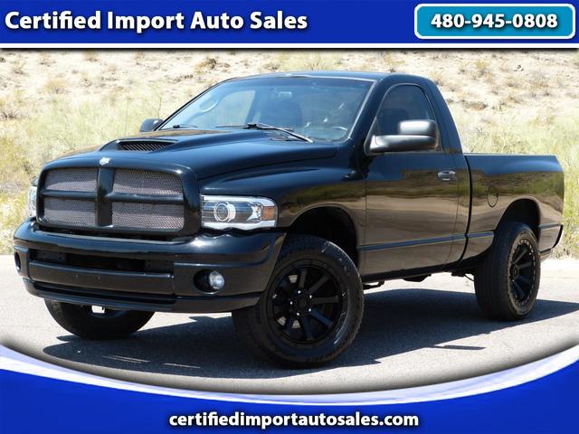 Black 2005 Dodge RAM 1500 SLT 4WD Pickup Truck Four-Wheel Drive Automatic