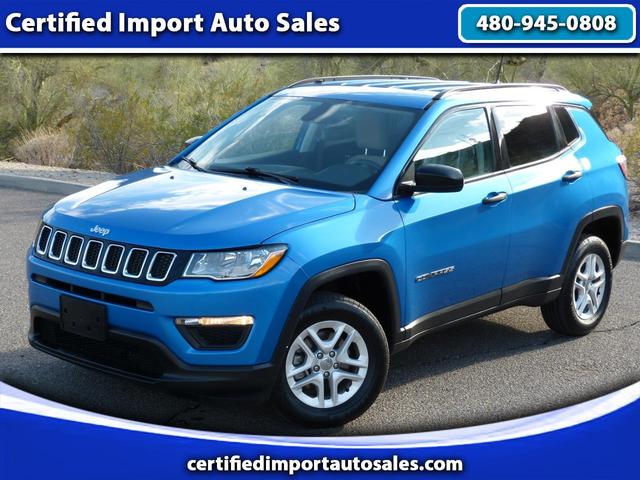 Blue 2018 Jeep Compass Sport 4WD SUV / Crossover Four-Wheel Drive Automatic