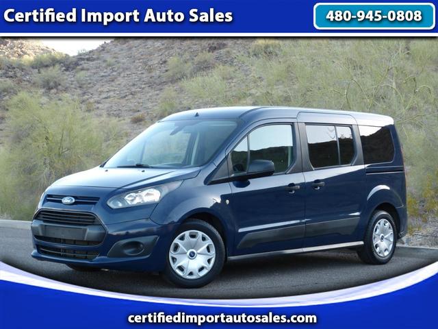 Blue 2018 Ford Transit Connect Van Front-Wheel Drive Automatic