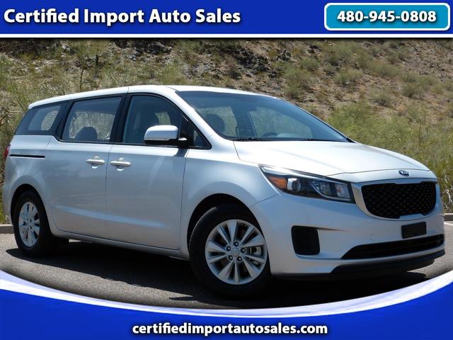 Silver 2018 Kia Sedona Minivan Front-Wheel Drive Automatic