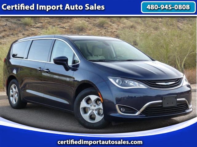 Blue 2018 Chrysler Pacifica Hybrid Minivan Front-Wheel Drive Automatic