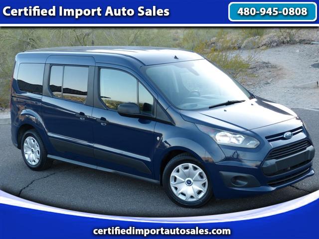 Blue 2018 Ford Transit Connect Van Front-Wheel Drive Automatic