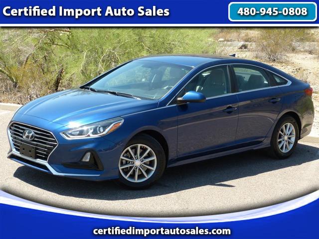 Blue 2018 Hyundai Sonata Sedan Front-Wheel Drive Automatic