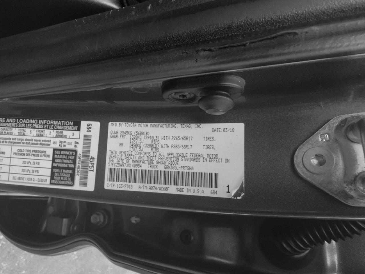 Toyota Tacoma SR5 Double Cab Long Bed V6 6AT 4WD 2018