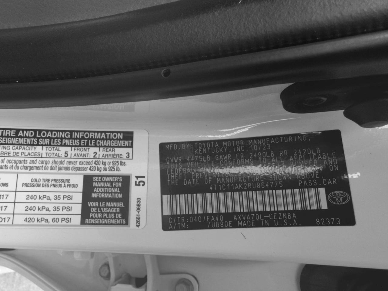 Toyota Camry LE 2024