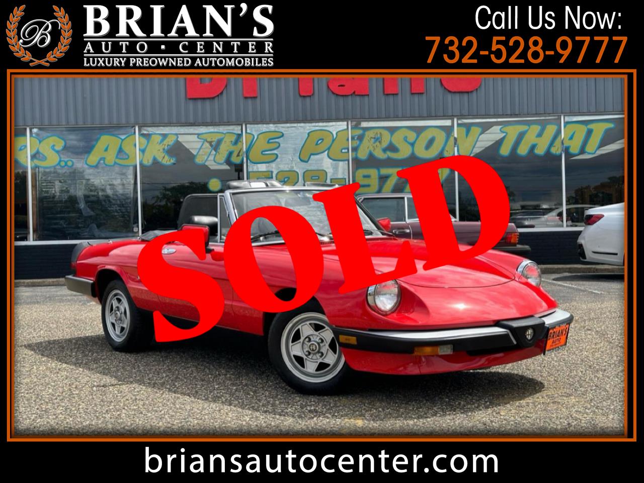 1986 Alfa Romeo Spider Veloce 2dr Convertible Veloce