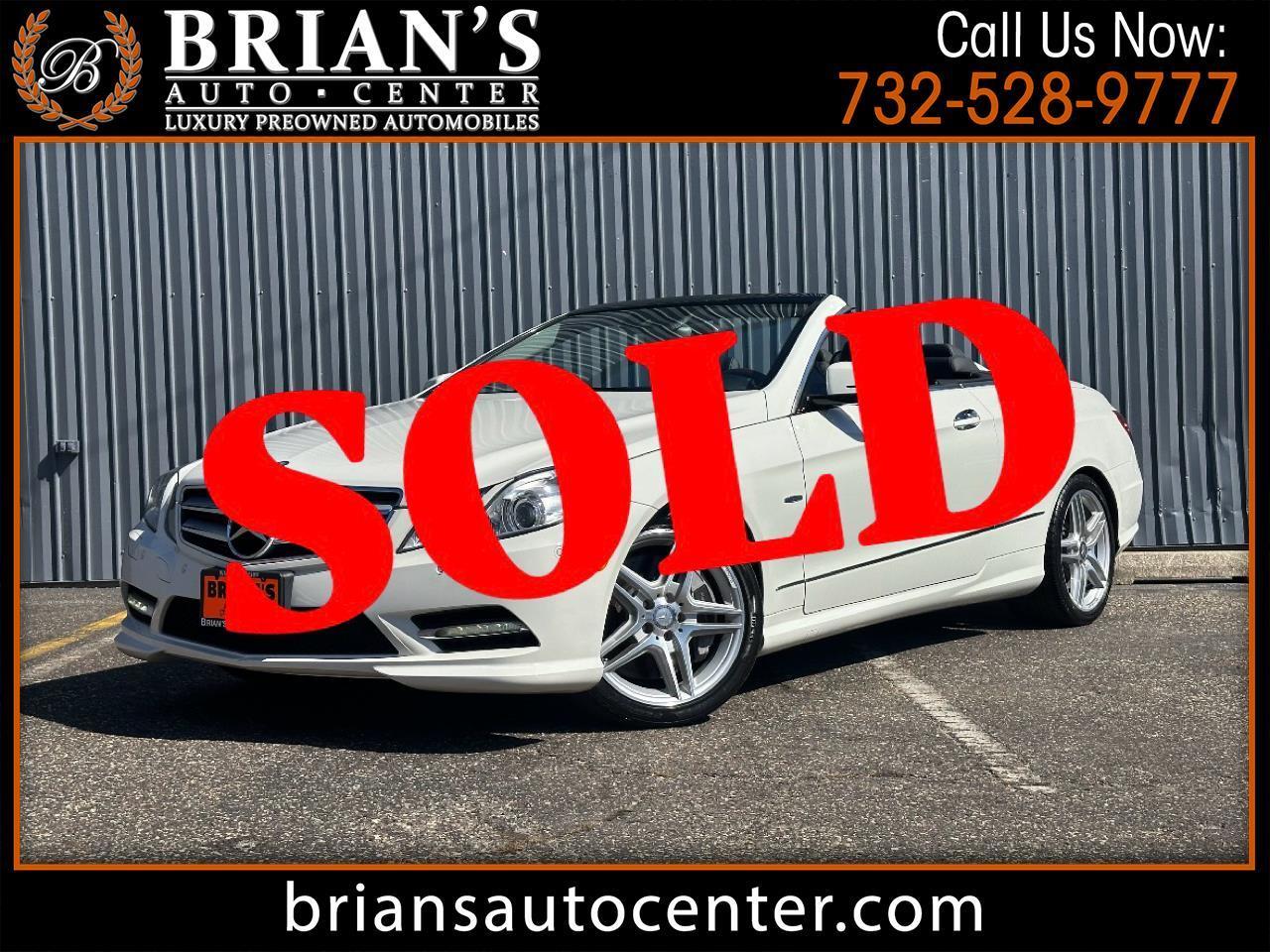 2012 Mercedes-Benz E Class E550 2D Cabriolet