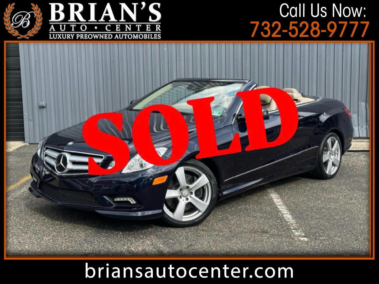 2011 Mercedes-Benz E-Class 2dr Cabriolet E 550 RWD