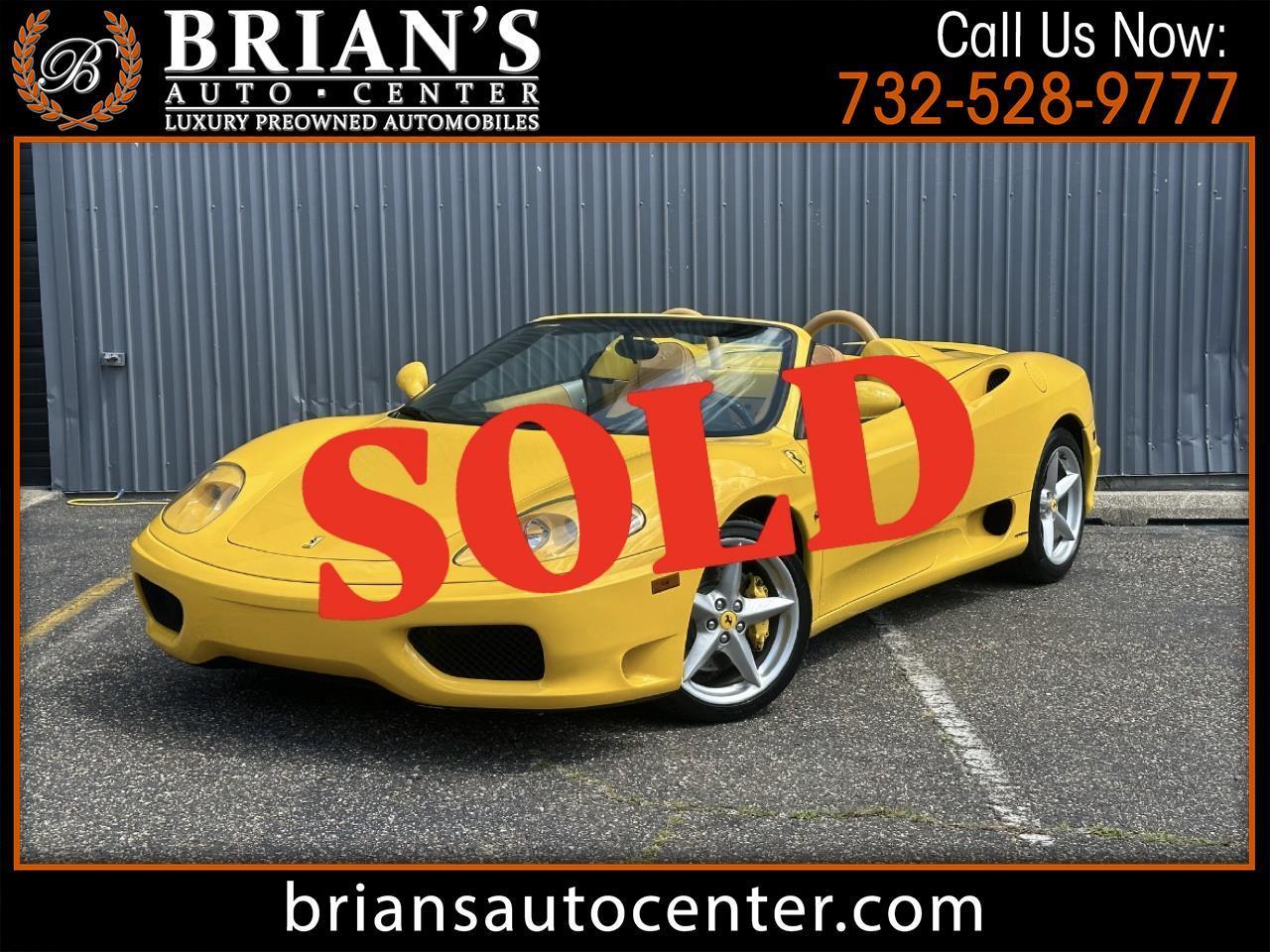2003 Ferrari 360 2dr Convertible Spider