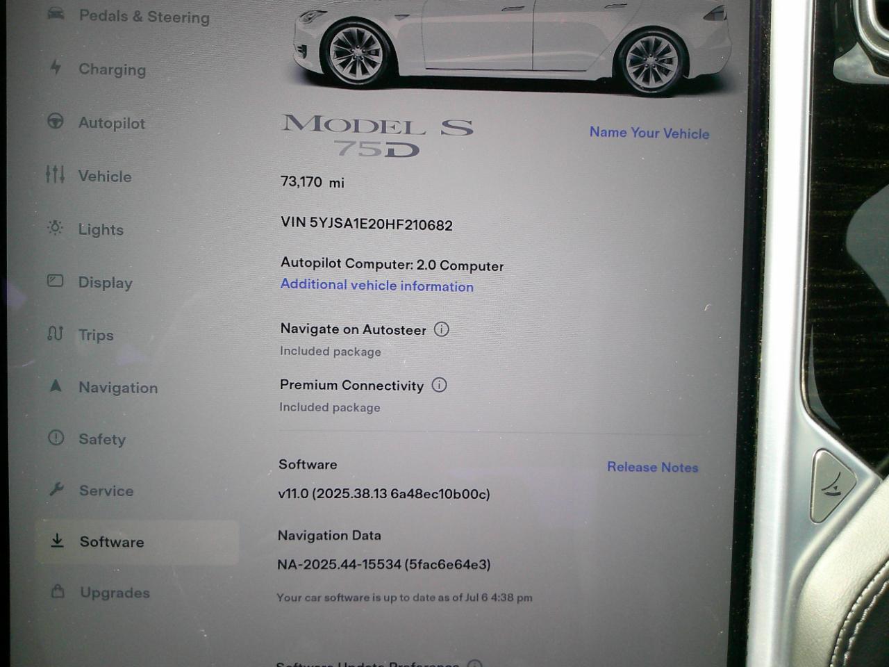 Tesla Model S 75D AWD 2017