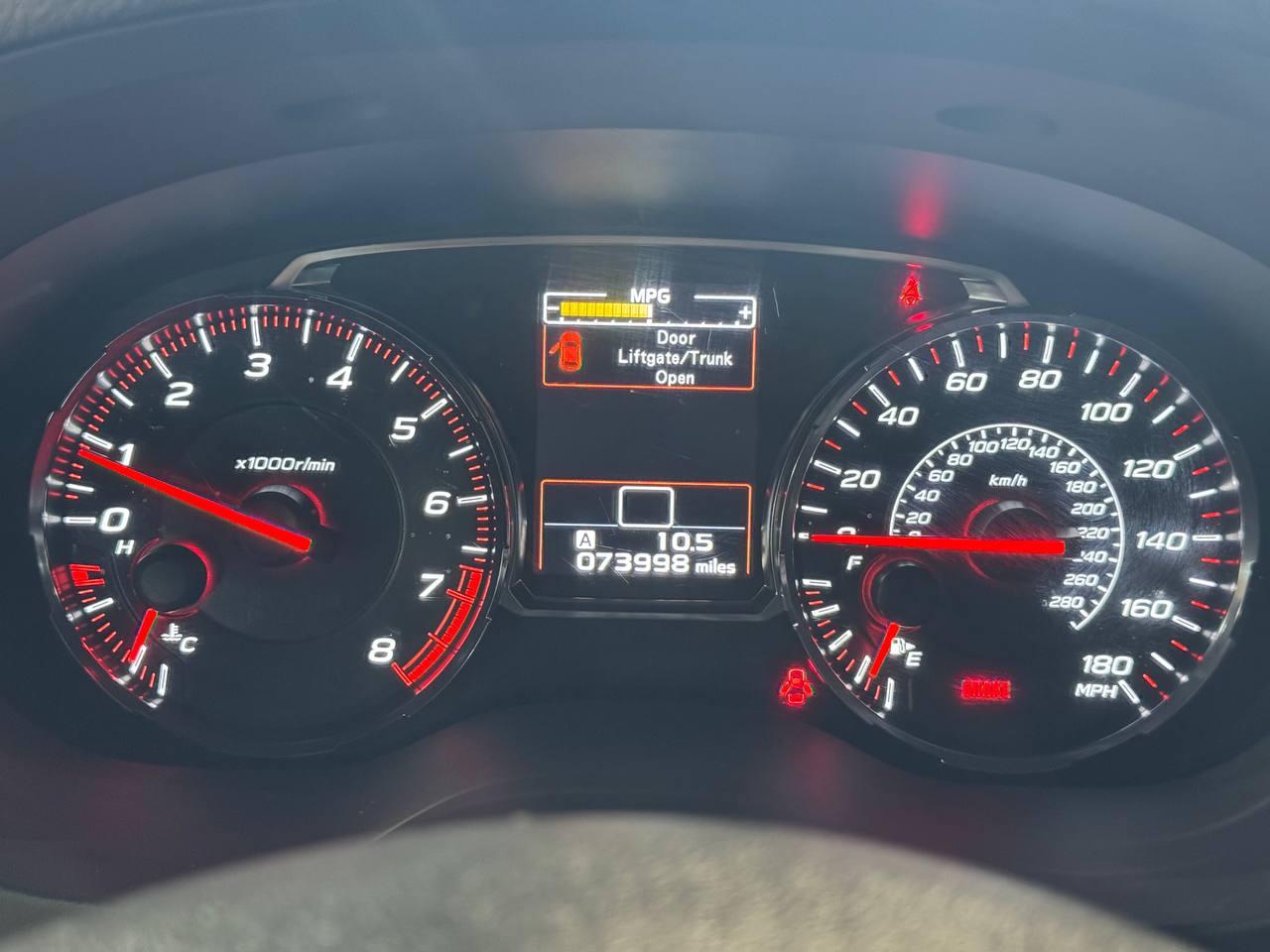 Subaru WRX Manual 2019