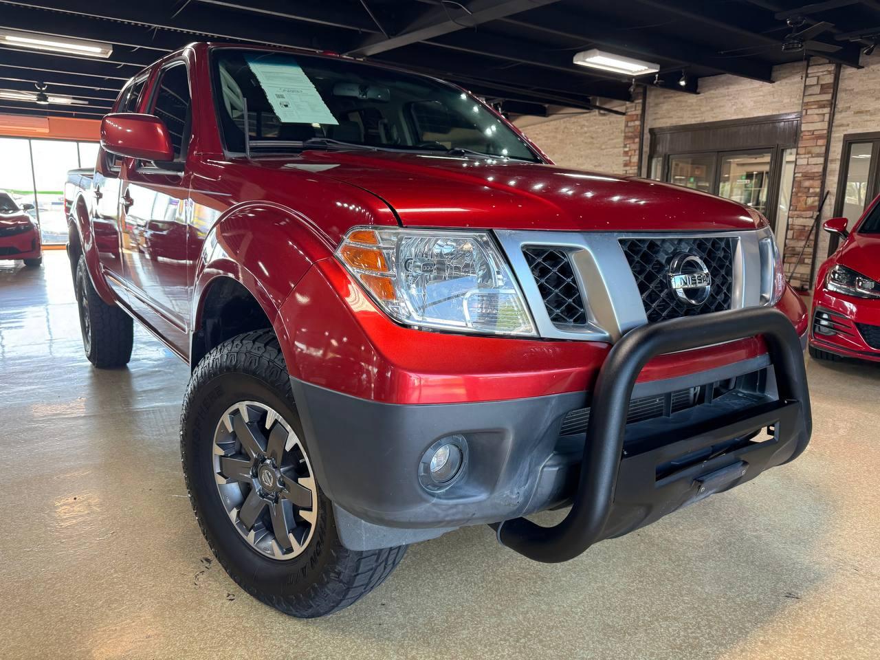 Red 2017 Nissan Frontier Pickup Truck Four-Wheel Drive Automatic
