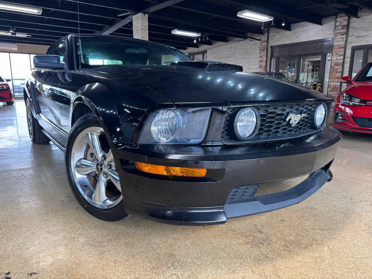 Black 2008 Ford Mustang Convertible Rear-Wheel Drive Automatic