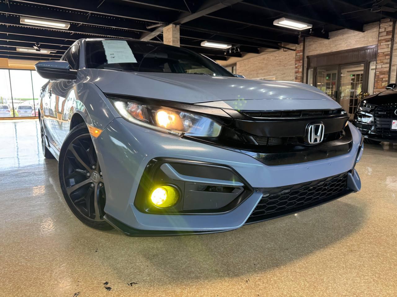 Blue 2020 Honda Civic Hatchback Hatchback Front-Wheel Drive Continuously Variable Transmission