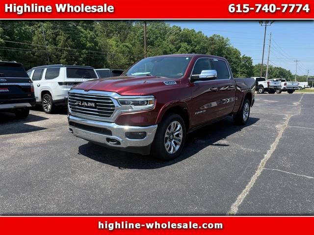 Red 2019 RAM 1500 Laramie Longhorn Crew Cab 4WD Pickup Truck Four-Wheel Drive 8-Speed Automatic