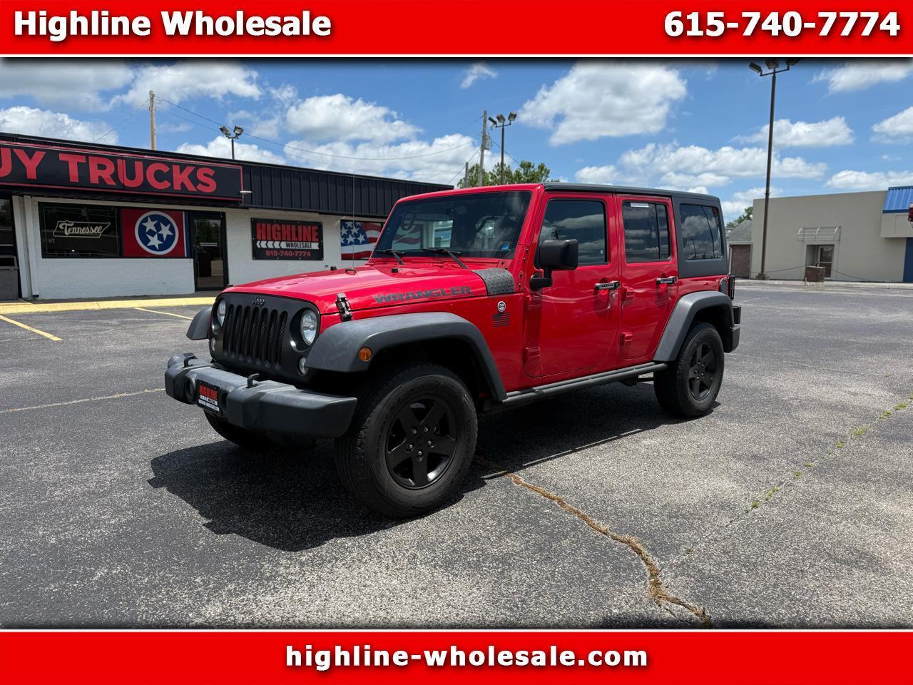 Jeep Wrangler Unlimited 4WD 4dr Black Bear *Ltd Avail* 2016