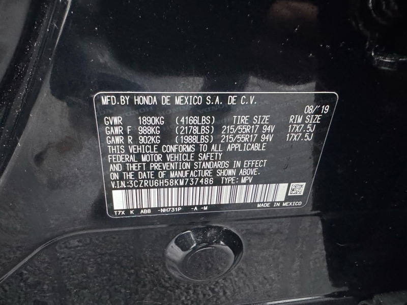 Honda HR-V EX AWD 2019