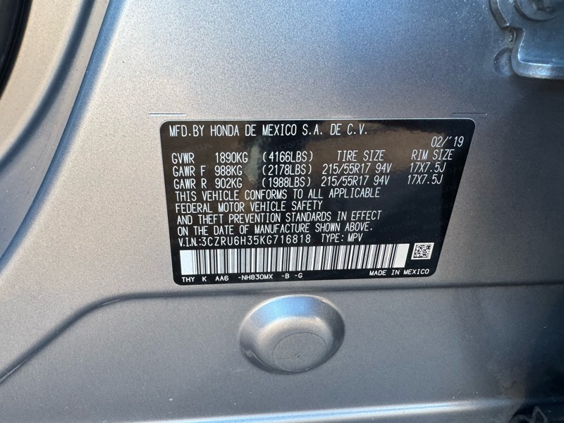 Honda HR-V LX AWD 2019