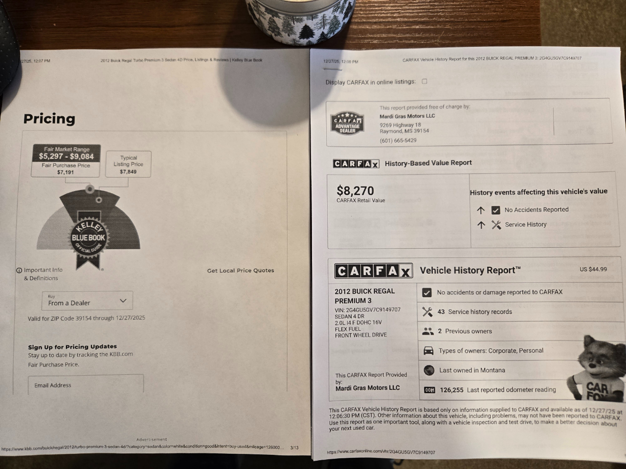 Buick Regal Turbo Premium 3 2012