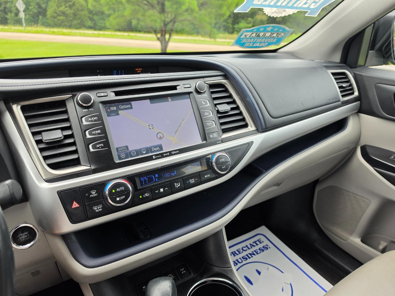 Toyota Highlander XLE AWD V6 2016