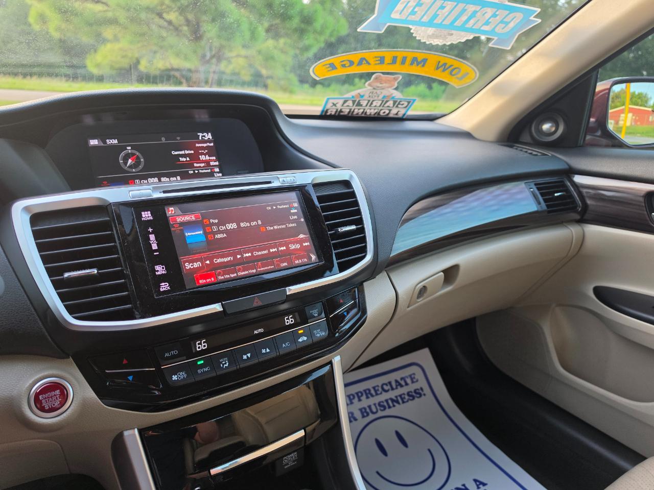 Honda Accord EX-L Sedan CVT 2016