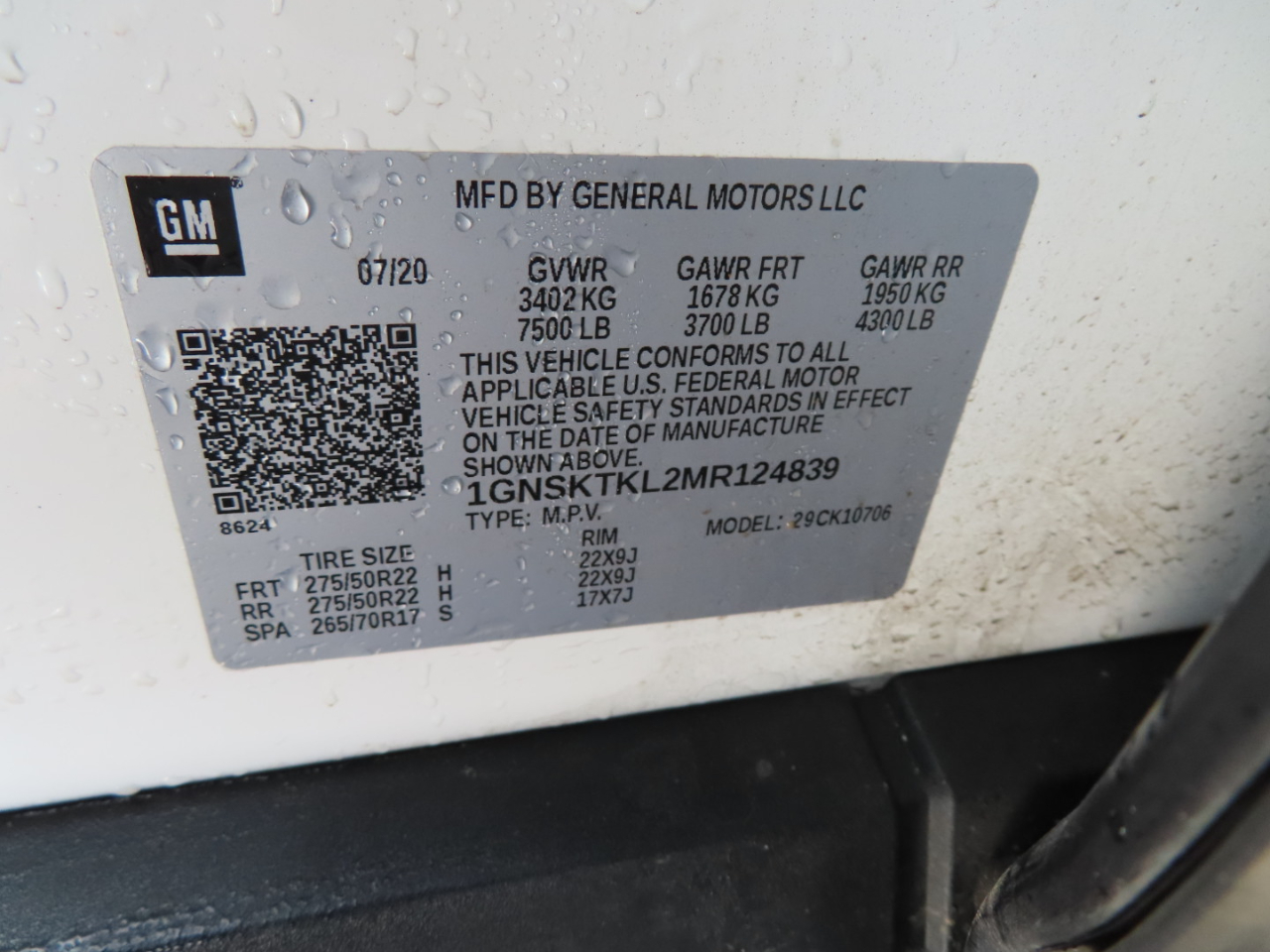 Chevrolet Tahoe 4WD 4dr High Country 2021