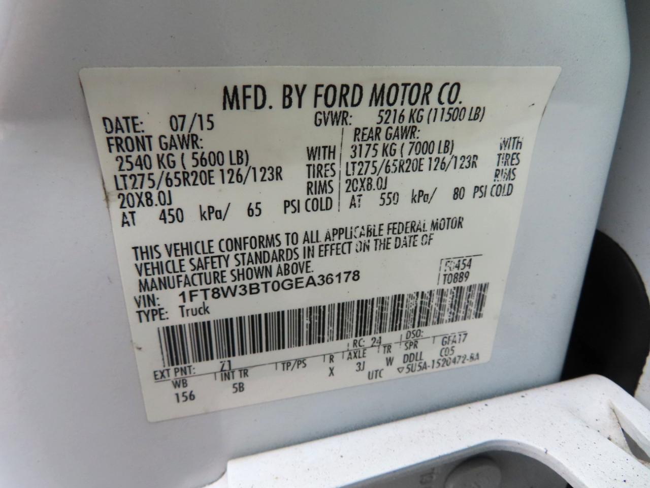 Ford Super Duty F-350 SRW 4WD Crew Cab 156" Lariat 2016