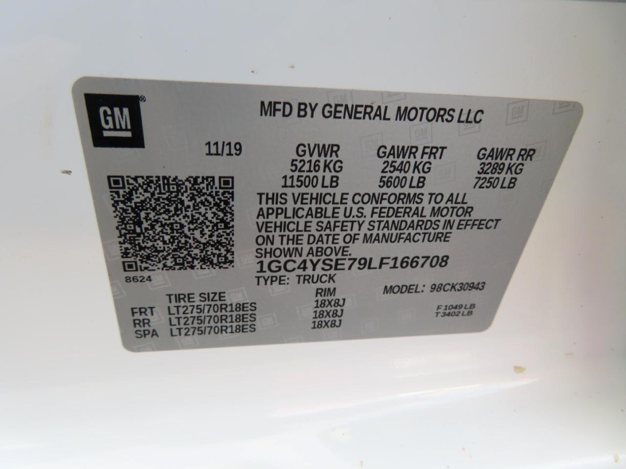 Chevrolet Silverado 3500HD 4WD Crew Cab 172" Work Truck 2020