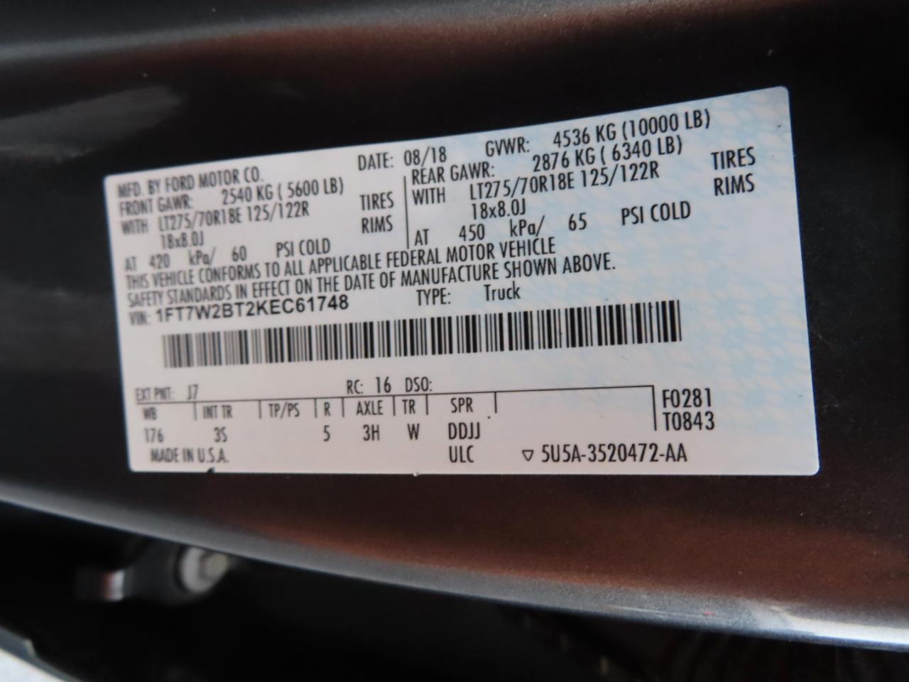 Ford Super Duty F-250 SRW XLT 4WD Crew Cab 8' Box 2019