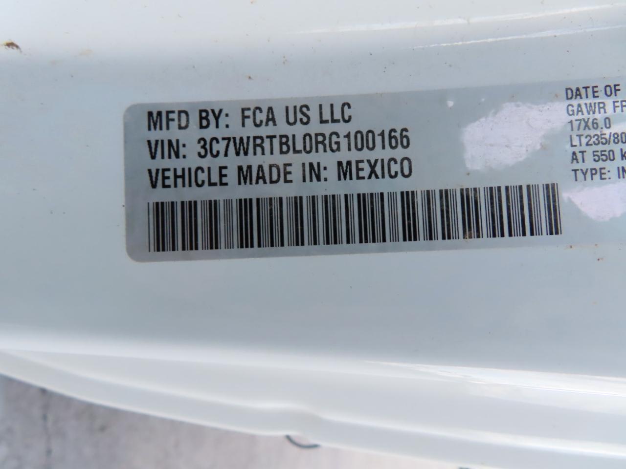 RAM 3500 Chassis Cab Tradesman 4WD Reg Cab 84" CA 167.5" WB 2024