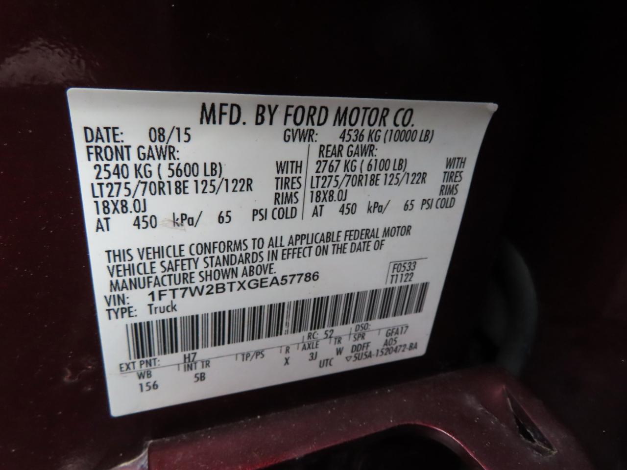 Ford Super Duty F-250 SRW 4WD Crew Cab 156" Lariat 2016