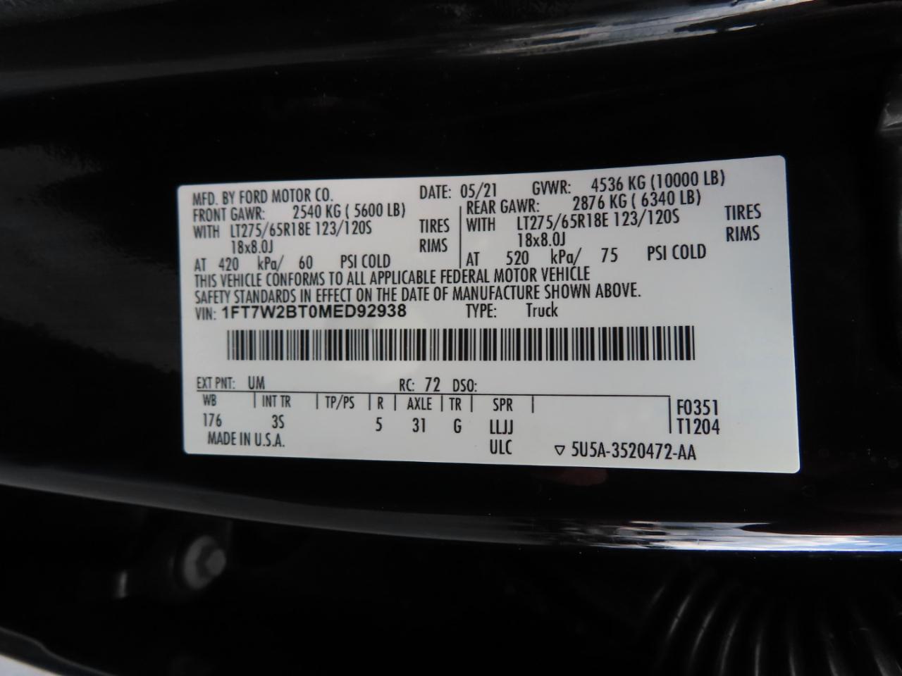 Ford Super Duty F-250 SRW XLT 4WD Crew Cab 8' Box 2021