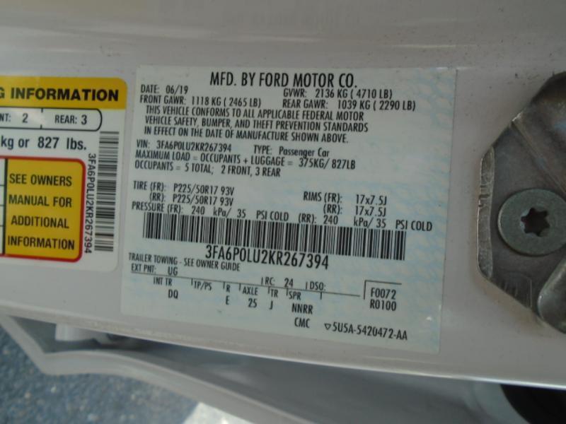 Ford Fusion Hybrid SE 2019