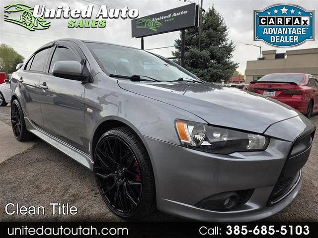 Gray 2012 Mitsubishi Lancer GT FWD Sedan Front-Wheel Drive Continuously Variable Transmission