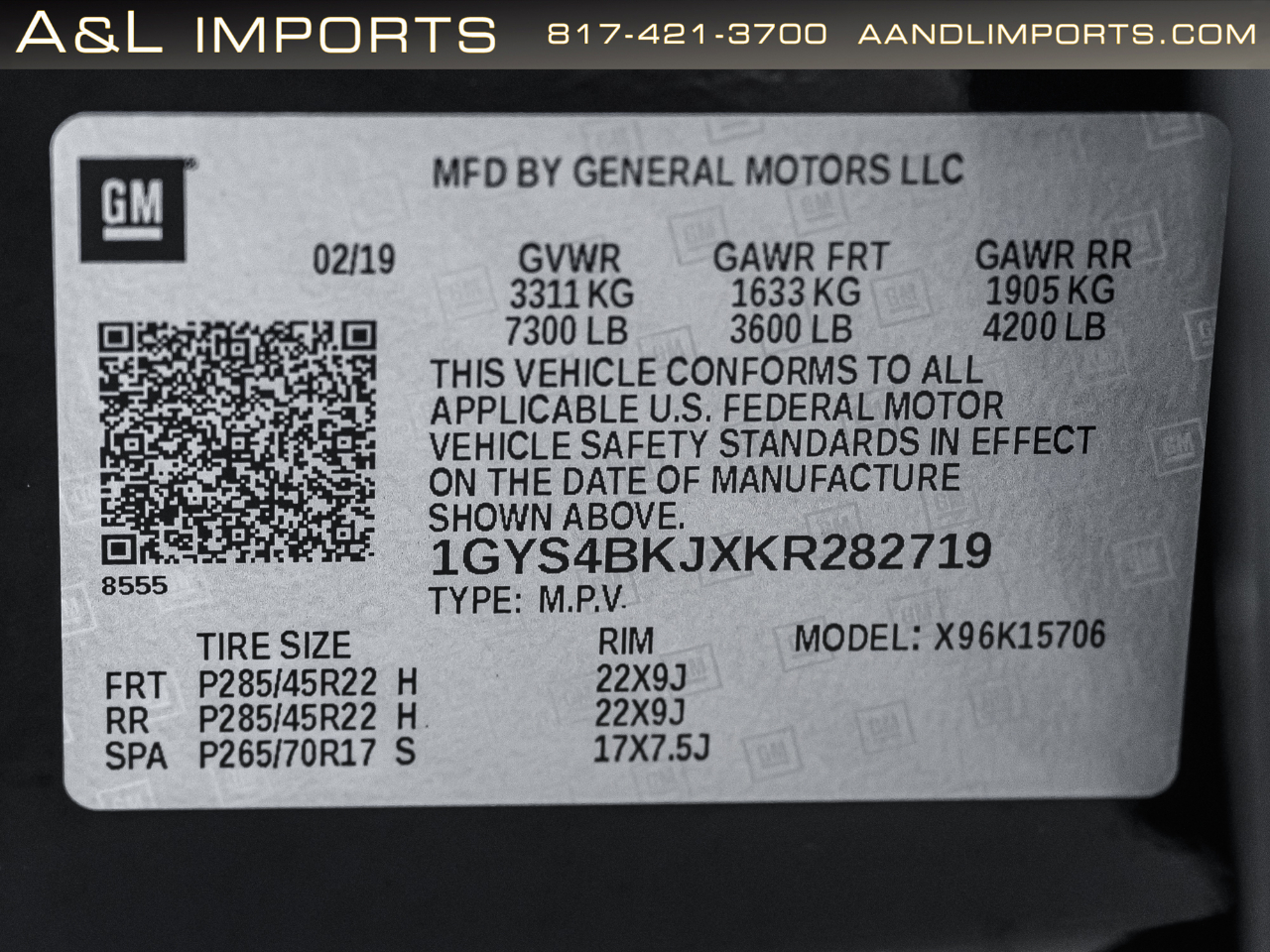 Cadillac Escalade 4WD 4dr Luxury 2019