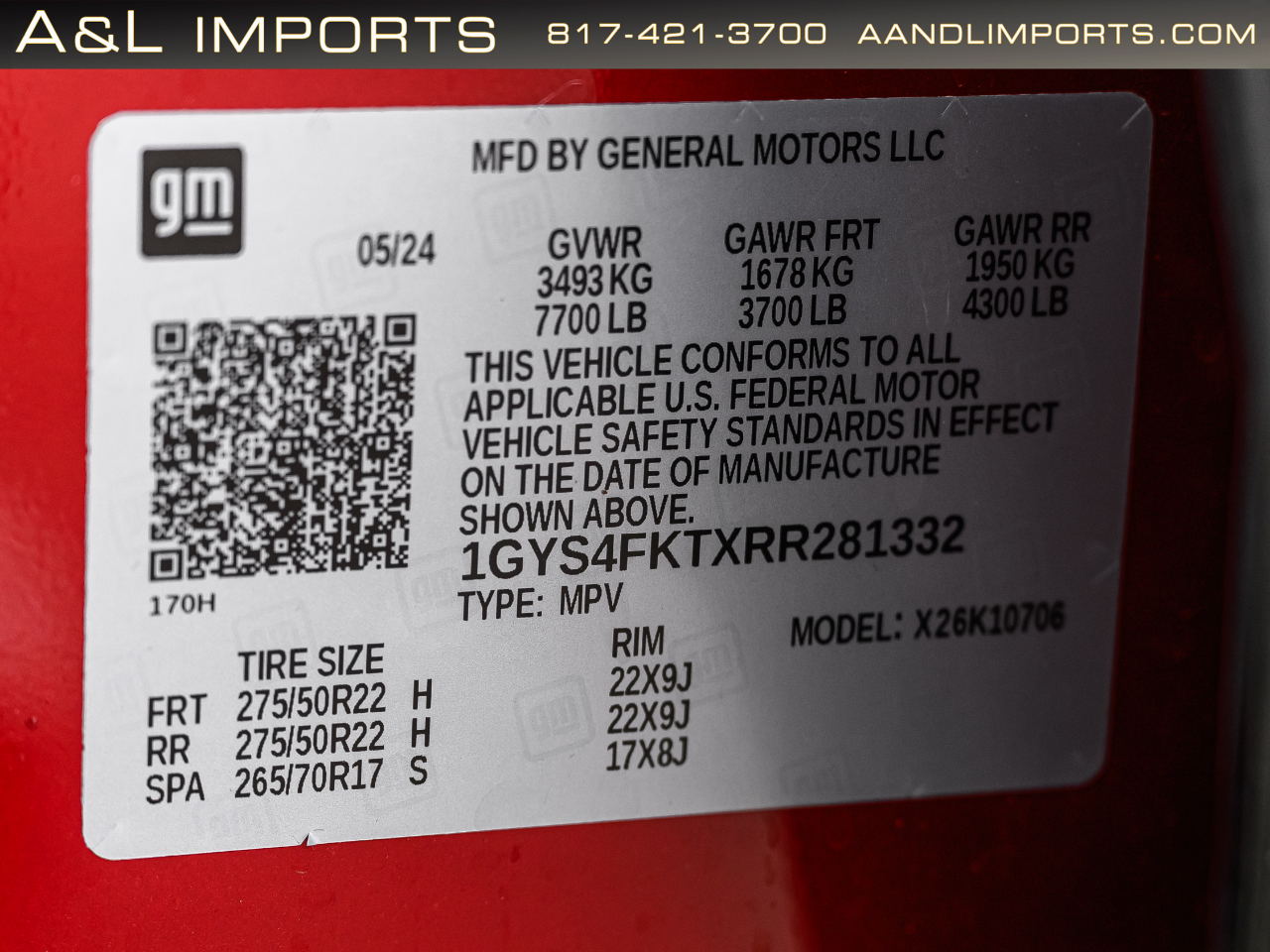 Cadillac Escalade 4WD 4dr Sport 2024