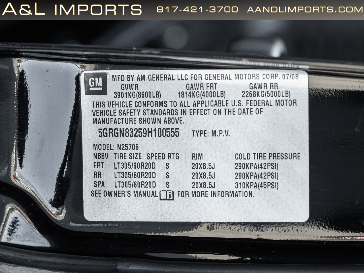 HUMMER H2 4WD 4dr SUV Luxury 2009