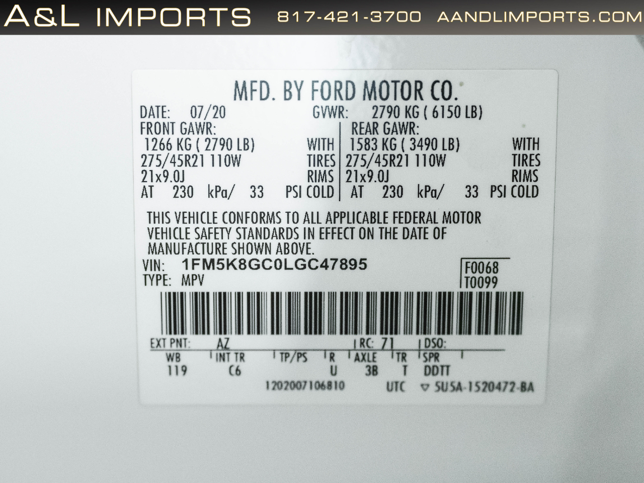 Ford Explorer ST 4WD 2020