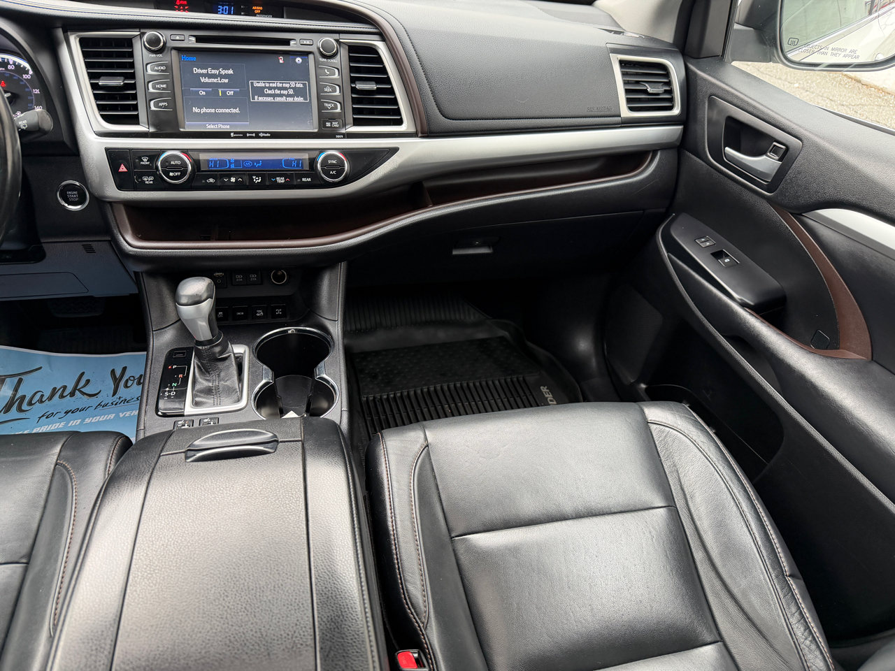 Toyota Highlander XLE V6 AWD (Natl) 2018