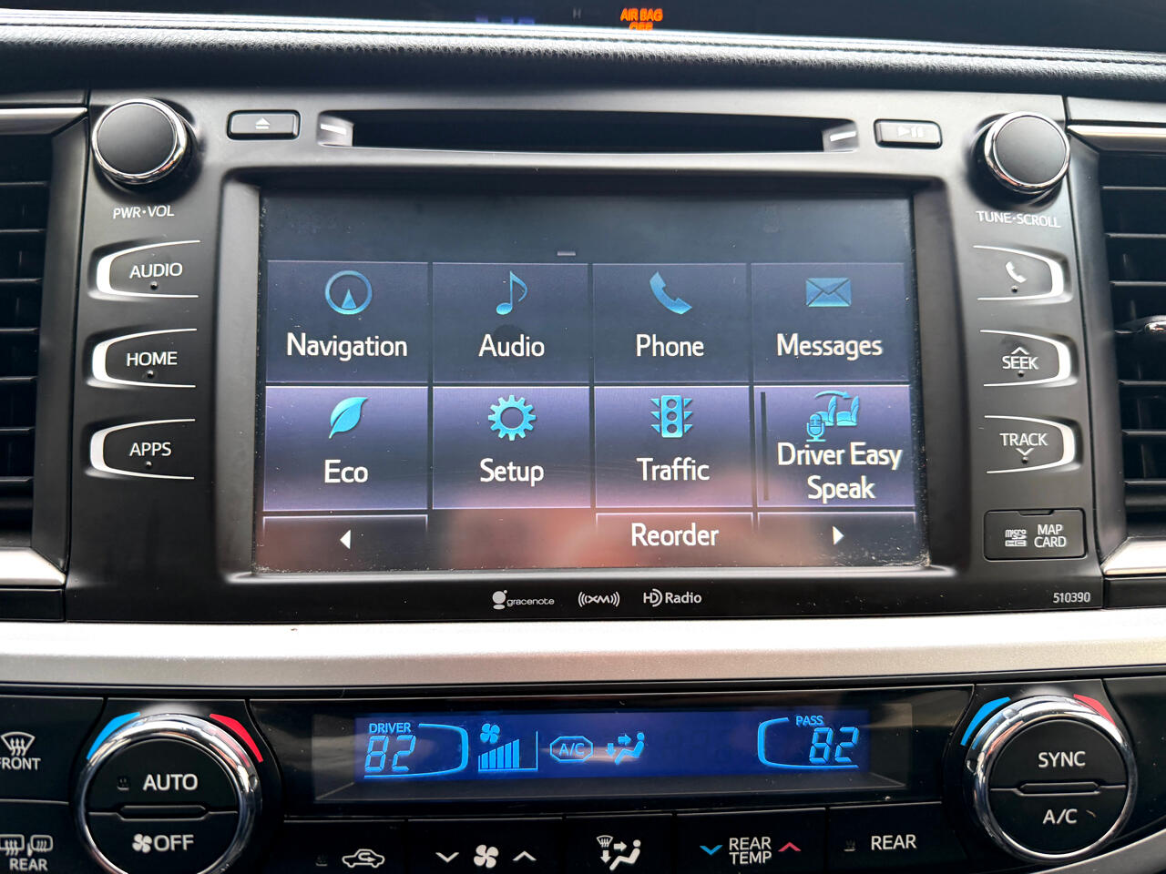 Toyota Highlander XLE V6 AWD (Natl) 2019