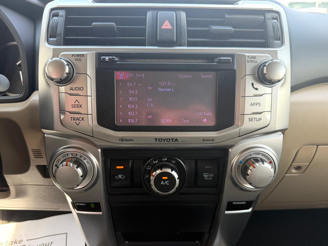 Toyota 4Runner 4WD 4dr V6 Limited (Natl) 2012