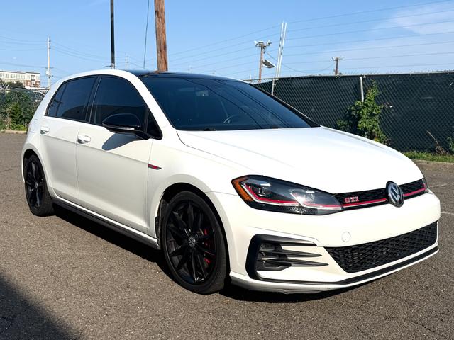 White 2021 Volkswagen Golf GTI Hatchback Front-Wheel Drive Automatic