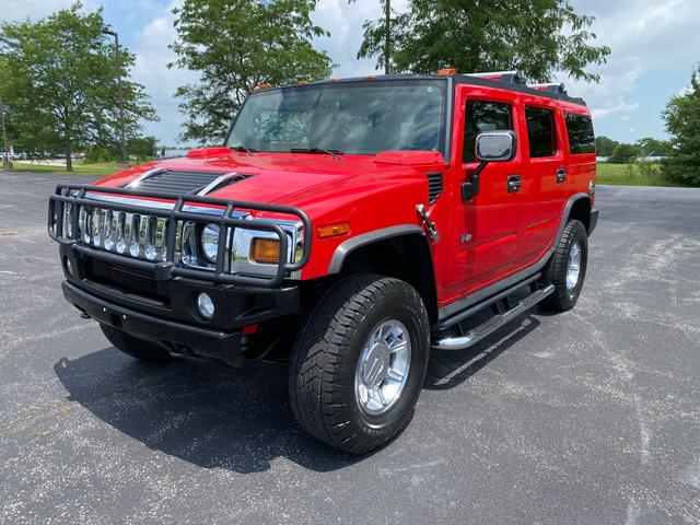 Red 2004 Hummer H2 SUV / Crossover Four-Wheel Drive Automatic