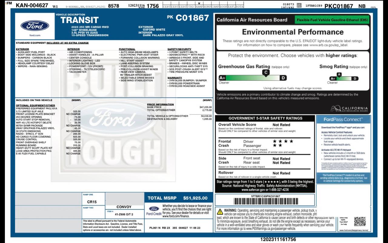 Ford Transit 250 Van 2023